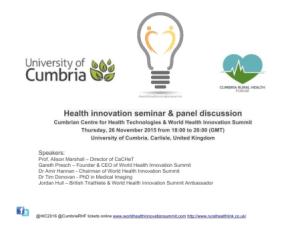 Health innovation seminar November 2015